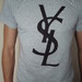 YSL logo t-shirt vyriška 