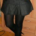Trumpas džinsinis sijonas