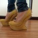 Platformos Zanotti aukstakulniai geltoni batai 