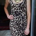 Leopardo raštu suknelė