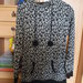 Ilgas leopardinis megztinis