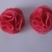 Auskarai rožinės gėlytės