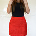 Raudonas "H&M" sijonas