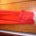 Raudona suknele (sijonas ir korsetas)
