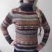 Skandinaviškų raštų šiltas megztinis
