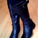 lorenzo ilgi juodi pasiltiniai odiniai batai