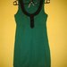 Ryškiai žalia suknelė - sarafanas