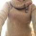 Rudas (kuno spalvos) Megztukas megztinis