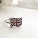 Žiedas su UK vėliava