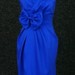 Mėlyna pamergės suknelė