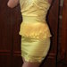 Geltona mini suknelė