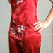 Raudona kiniška suknelė, trumpa
