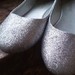 sidabriniai blizgantys laiveliai glitter shoes