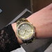 MK Michael Kors auksinis laikrodis su blizguciais