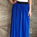 Ilgas prabangus sijonas! Mėlynas XS-XL SHK model