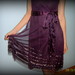 Nuostabi nereali purpurinė proginė suknelė