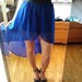 Naujas mėlynas sijonas