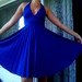 Mėlyna kokteilinė suknelė