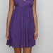 Violetinė lengva vasariška suknelė