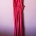 raudona ilga suknelė