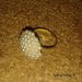 10 Lt Baltų perlų žiedas 