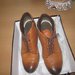 odiniai rudi batai