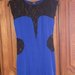 Seksuali mėlyna suknelė su gipūru