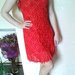 Raudona/koralinė suknelė
