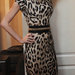 Nauja prabangi leopardine suknele