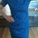 Mėlyna nėrinių suknelė