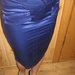ryškus mėlynas klasikinis sijonas 