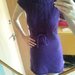 Megzta violetinė suknelė