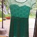 Žalia neriniuota suknelė