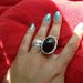 Senovinis didelis juodas žiedas