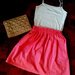 Rožinis vasarinis sijonas