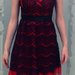 Raudona gipiūrinė suknelė 