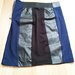 HM sijonas su odinėmis detalėmis