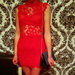 Nauja raudona tobula suknele