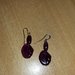 Oriflame - Tamsiai violetiniai auskarai