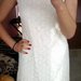Balta nėriniuota suknelė