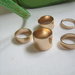 Auksinės spalvos stackable žiedai #H&M