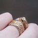 Auksinis žiedas gyvatė #H&M