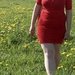 Ryški raudona KLASS suknelė laisvalaikiui