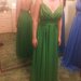 Žalia vakarinė suknelė