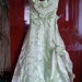 žalia proginė suknelė