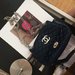 Chanel melynas / navy dygniuotas rankinukas