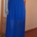 Mėlyna ilga suknelė