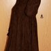 Įdomi ruda suknelė