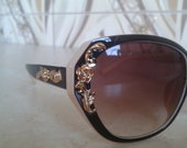 paskutiniai!D&G BROWN/NUDE WITH GOLD FLOWERS