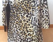 ZARA 2014 leopardinė suknelė su oda